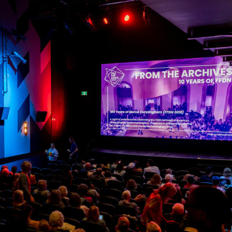 video presentation on stage
